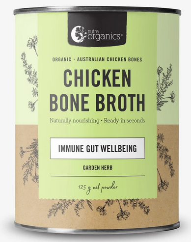 Nutra Organics Chicken Bone Broth Garden Herb Flavour (125g)